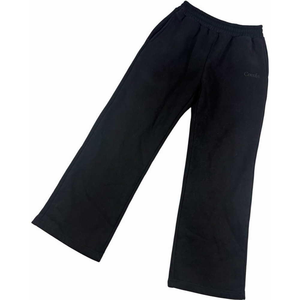 Comfrt Black Wide Leg Sweatpants Womens Size Medium Activewear Lounge
